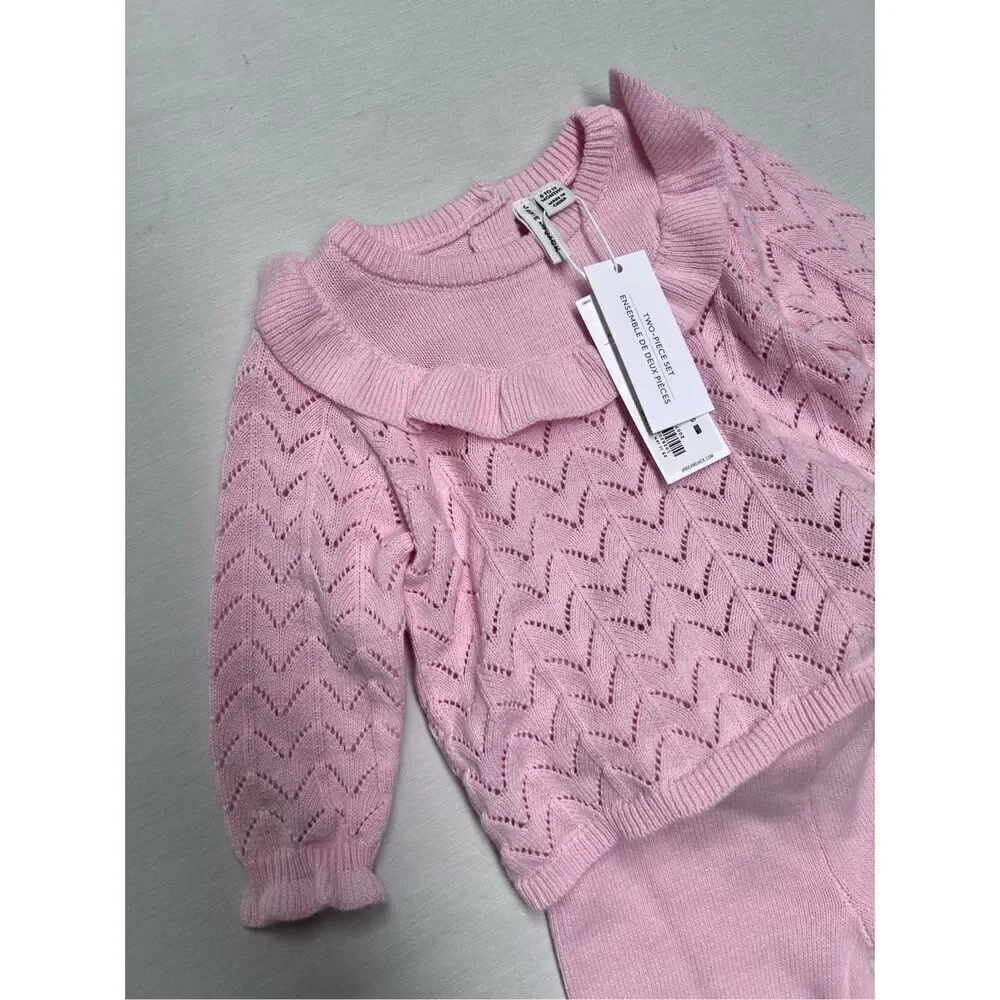 Janie and Jack Baby Ruffle Collared Sweater Set size 6–12 months